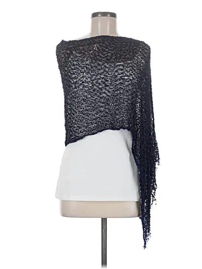 Pre-owned Unbranded Poncho In Blue