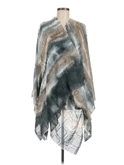 Pre-owned Unbranded Poncho In Blue