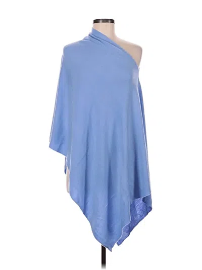 Pre-owned Unbranded Poncho In Blue