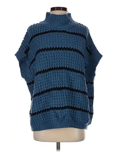 Pre-owned Unbranded Poncho In Blue