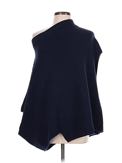 Pre-owned Unbranded Poncho In Blue