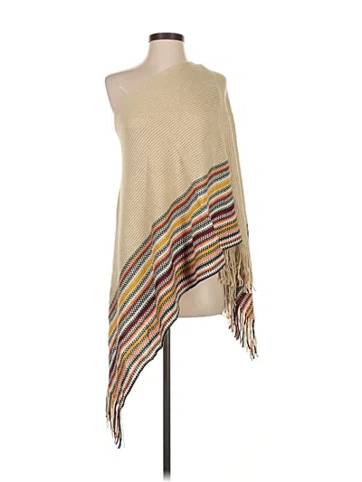 Pre-owned Unbranded Poncho In Brown