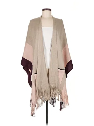 Pre-owned Unbranded Poncho In Brown