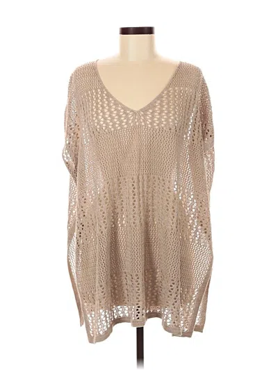 Pre-owned Unbranded Poncho In Brown