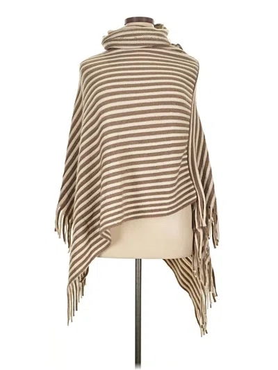 Pre-owned Unbranded Poncho In Brown