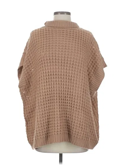 Pre-owned Unbranded Poncho In Brown