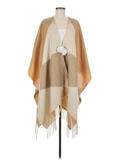 Pre-owned Unbranded Poncho In Brown