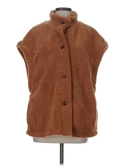 Pre-owned Unbranded Poncho In Brown