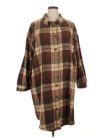 Pre-owned Unbranded Poncho In Brown