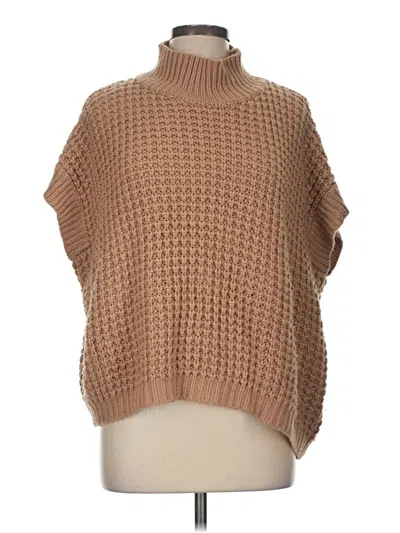 Pre-owned Unbranded Poncho In Brown