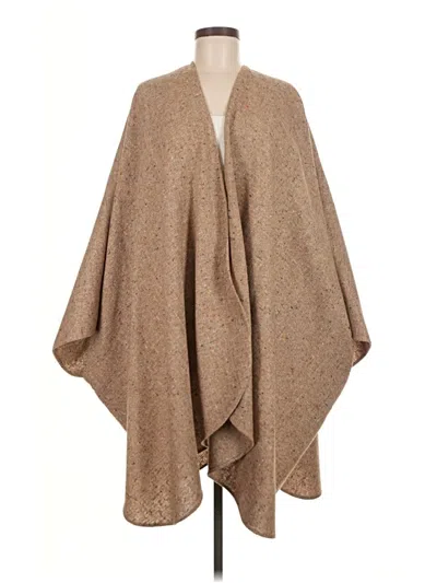 Pre-owned Unbranded Poncho In Brown