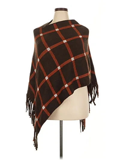 Pre-owned Unbranded Poncho In Brown