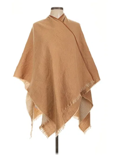 Pre-owned Unbranded Poncho In Brown