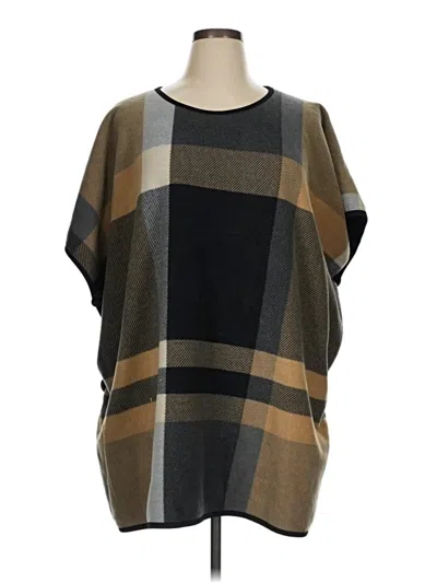 Pre-owned Unbranded Poncho In Brown