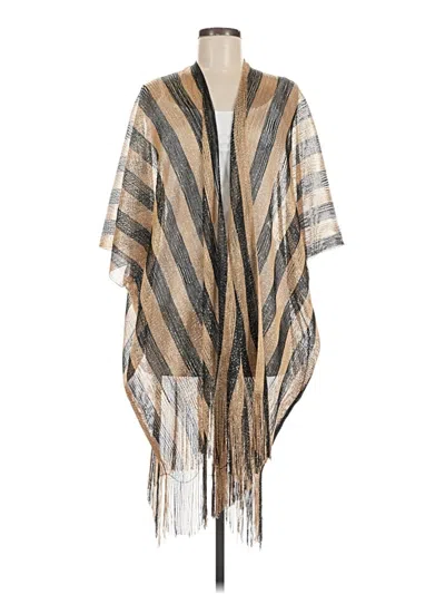 Pre-owned Unbranded Poncho In Brown