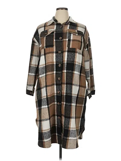 Pre-owned Unbranded Poncho In Brown