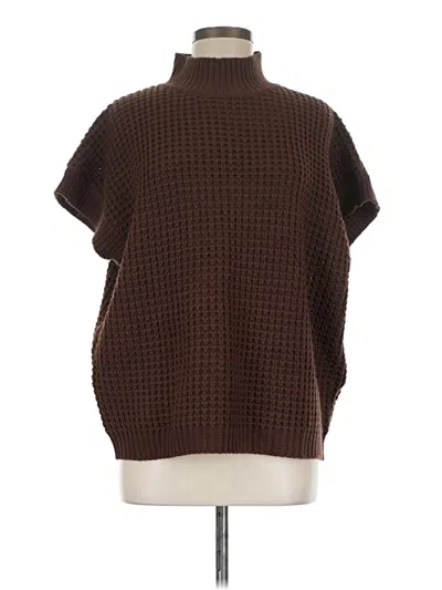 Pre-owned Unbranded Poncho In Brown