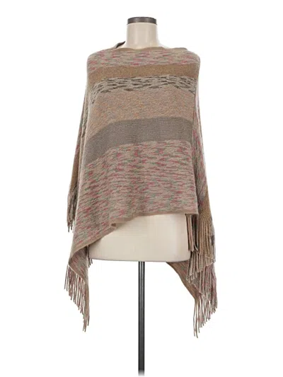 Pre-owned Unbranded Poncho In Brown