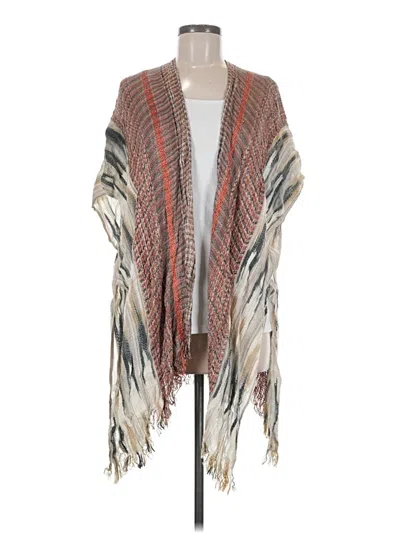 Pre-owned Unbranded Poncho In Brown