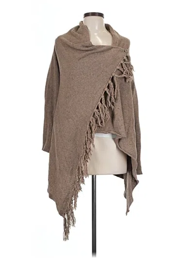 Pre-owned Unbranded Poncho In Brown