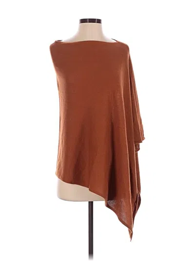 Pre-owned Unbranded Poncho In Brown