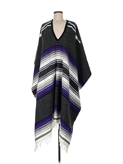 Pre-owned Unbranded Poncho In Gray