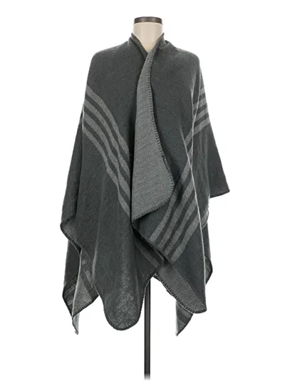 Pre-owned Unbranded Poncho In Gray