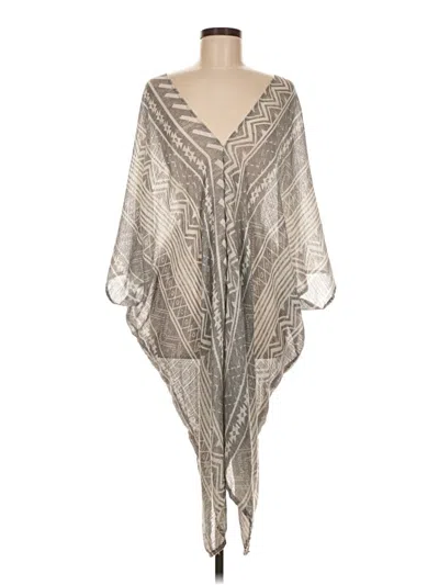 Pre-owned Unbranded Poncho In Gray