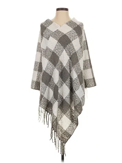 Pre-owned Unbranded Poncho In Gray