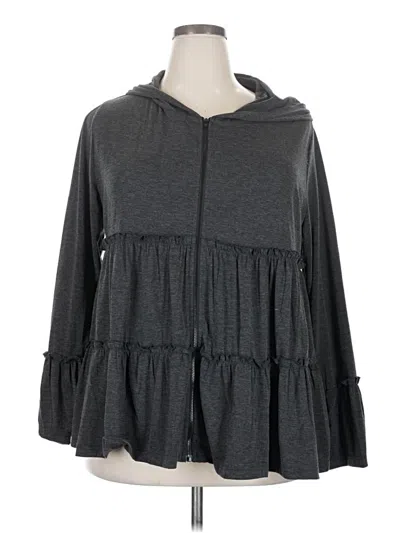 Pre-owned Unbranded Poncho In Gray