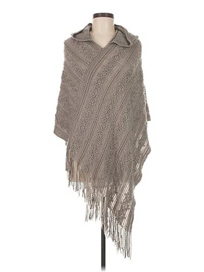 Pre-owned Unbranded Poncho In Gray