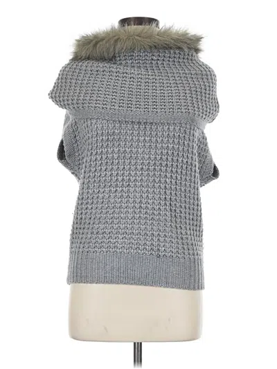 Pre-owned Unbranded Poncho In Gray