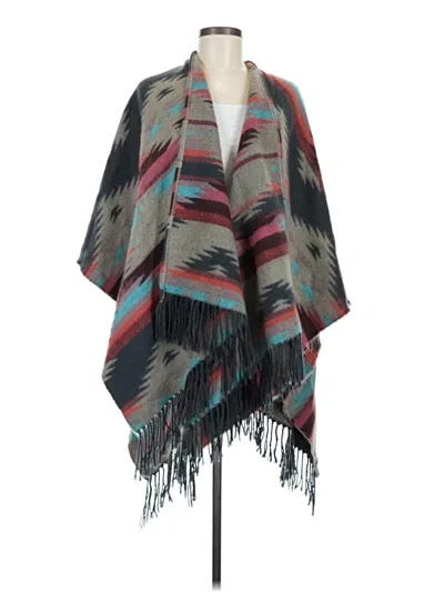 Pre-owned Unbranded Poncho In Gray