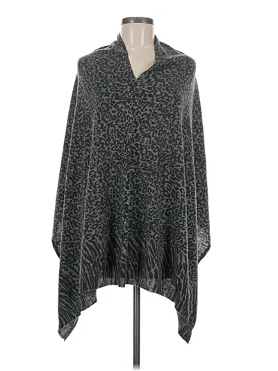 Pre-owned Unbranded Poncho In Gray
