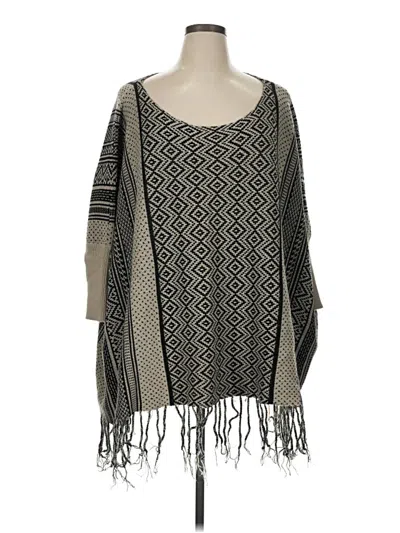 Pre-owned Unbranded Poncho In Gray