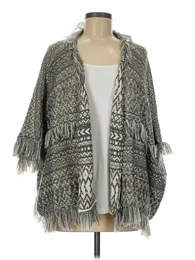 Pre-owned Unbranded Poncho In Gray