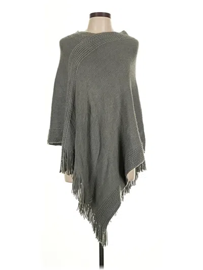 Pre-owned Unbranded Poncho In Gray