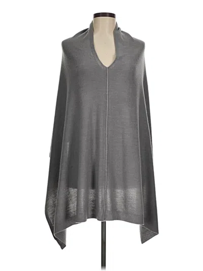 Pre-owned Unbranded Poncho In Gray