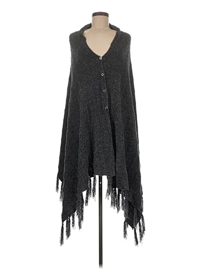 Pre-owned Unbranded Poncho In Gray