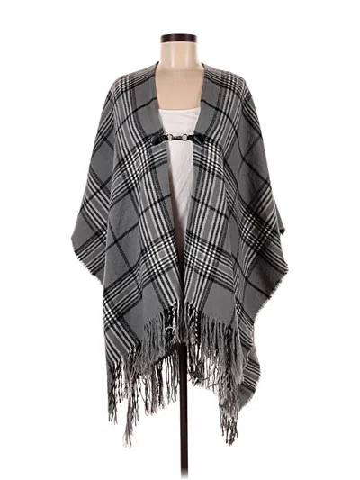 Pre-owned Unbranded Poncho In Gray