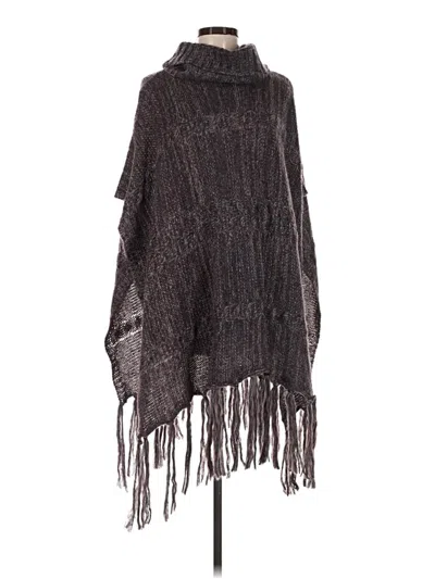Pre-owned Unbranded Poncho In Gray