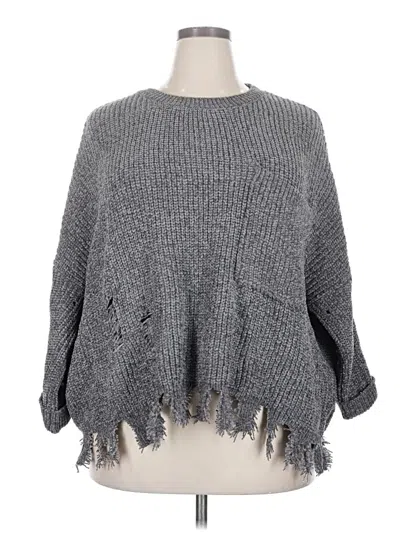 Pre-owned Unbranded Poncho In Gray