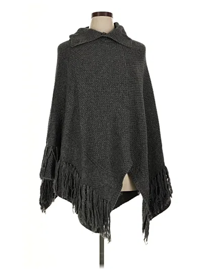 Pre-owned Unbranded Poncho In Gray