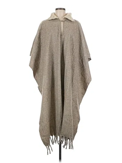 Pre-owned Unbranded Poncho In Gray