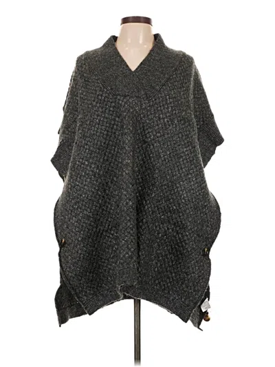 Pre-owned Unbranded Poncho In Gray