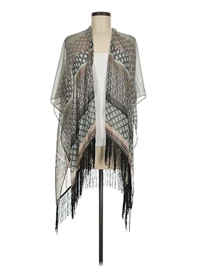 Pre-owned Unbranded Poncho In Gray
