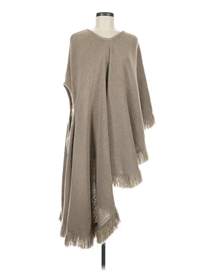 Pre-owned Unbranded Poncho In Gray