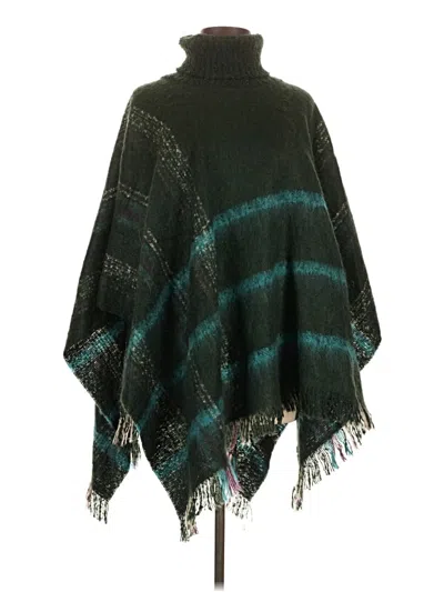 Pre-owned Unbranded Poncho In Green