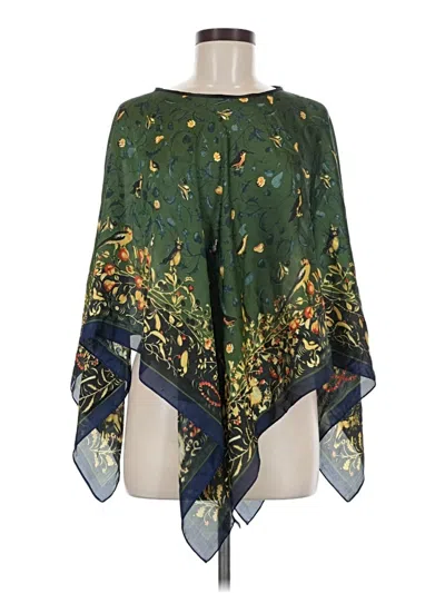 Pre-owned Unbranded Poncho In Green