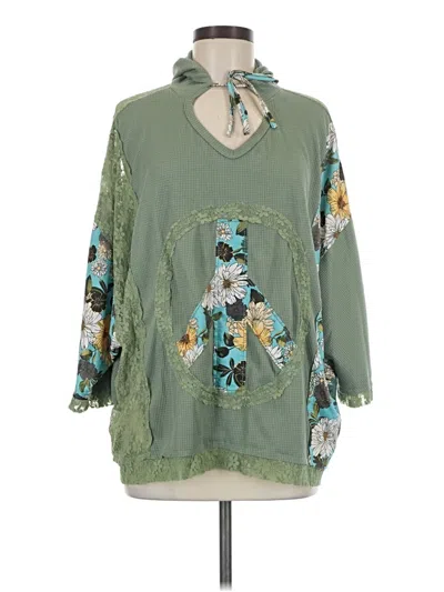 Pre-owned Unbranded Poncho In Green